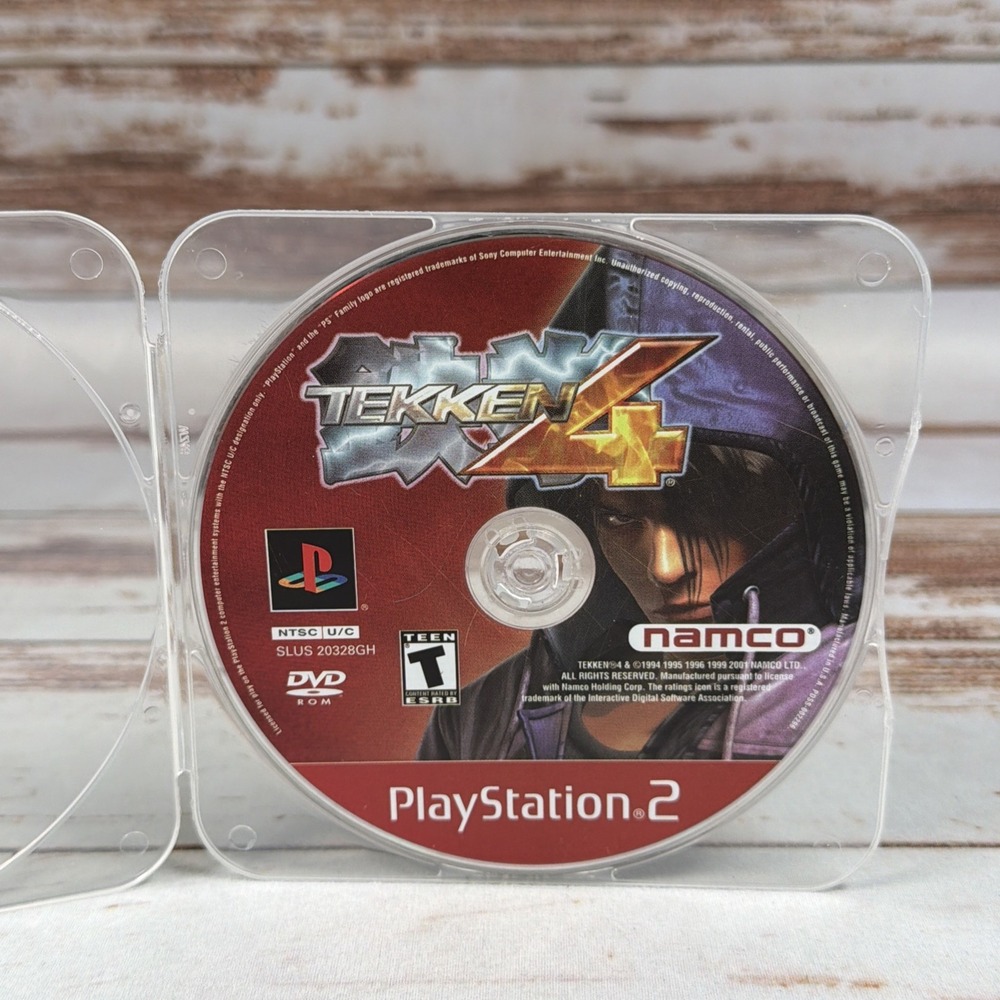 Tekken 4 Sony PlayStation 2 PS2 Greatest Hits Red Label Disc Only Resurfaced